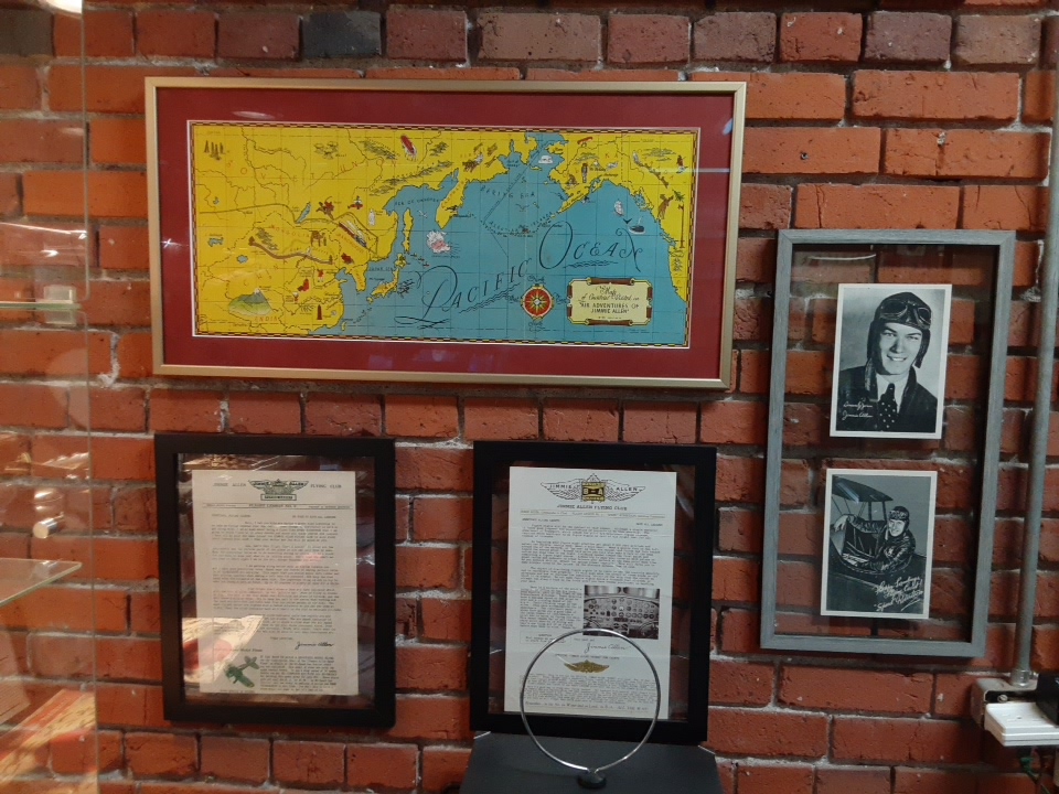 A display case at the Radio Days Theater of the Mind Museum